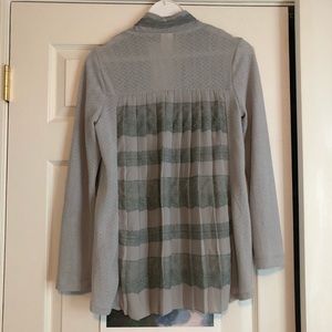 Dusty Lavender Anthropologie Cardigan